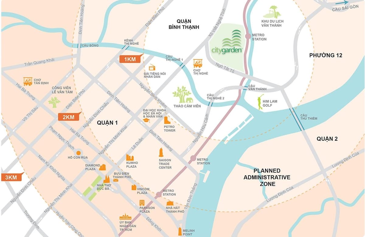 Mapa binh thanh distriktu
