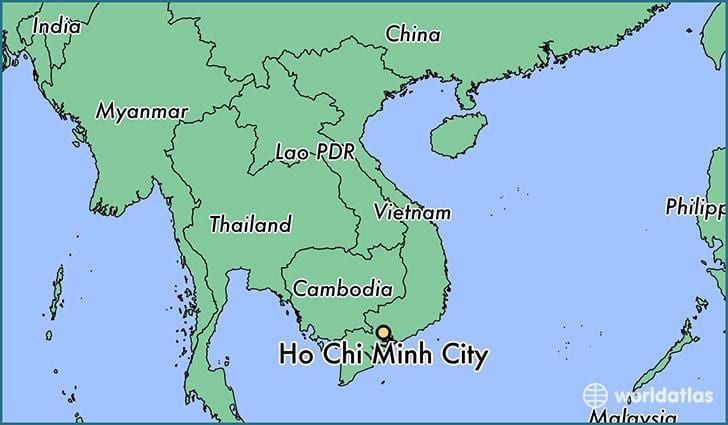 Mapa ho chi minh grad svjetske
