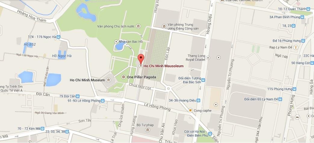 Mapa ho chi minh mauzolej 