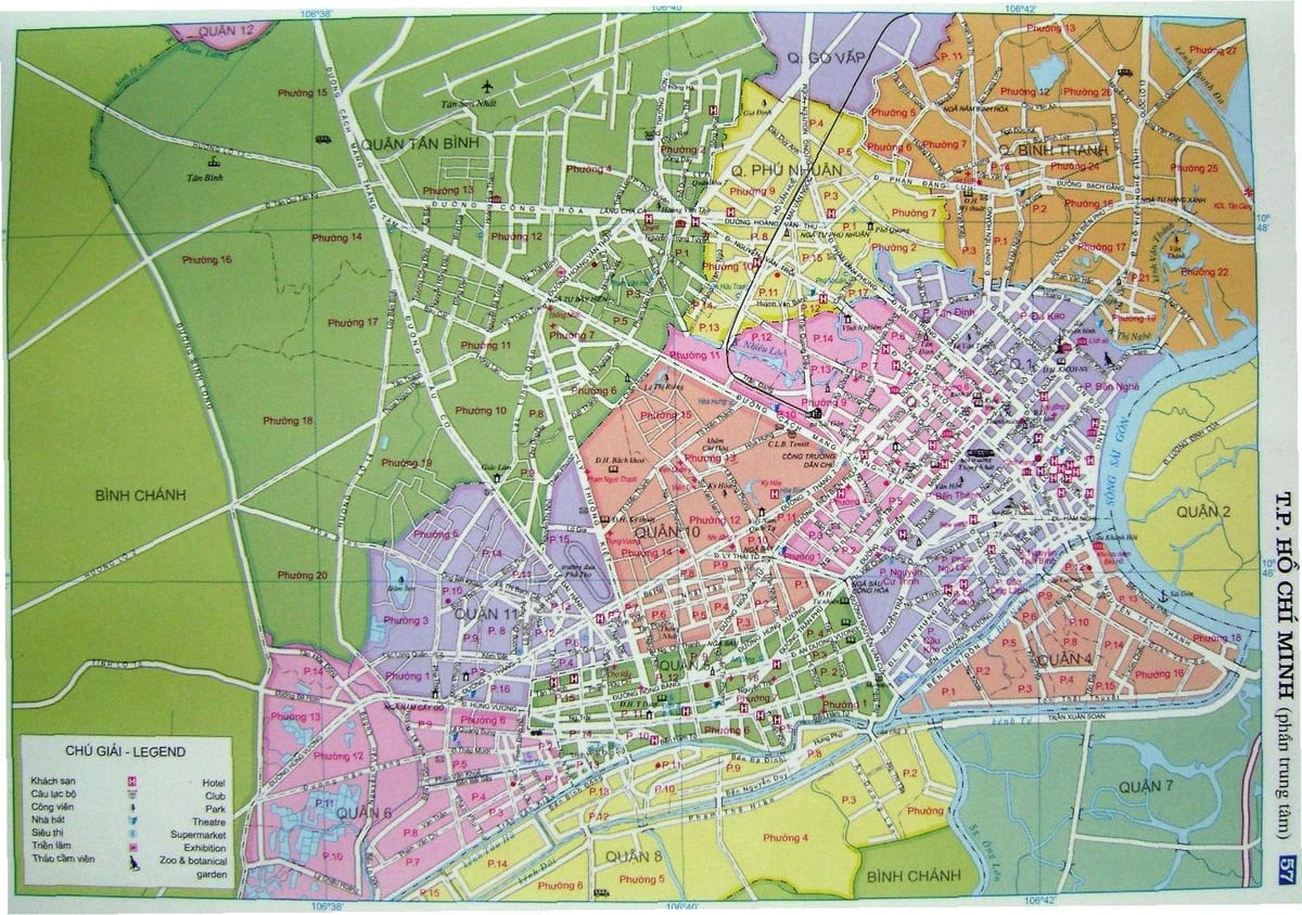 Mapa ho chi minh ulice