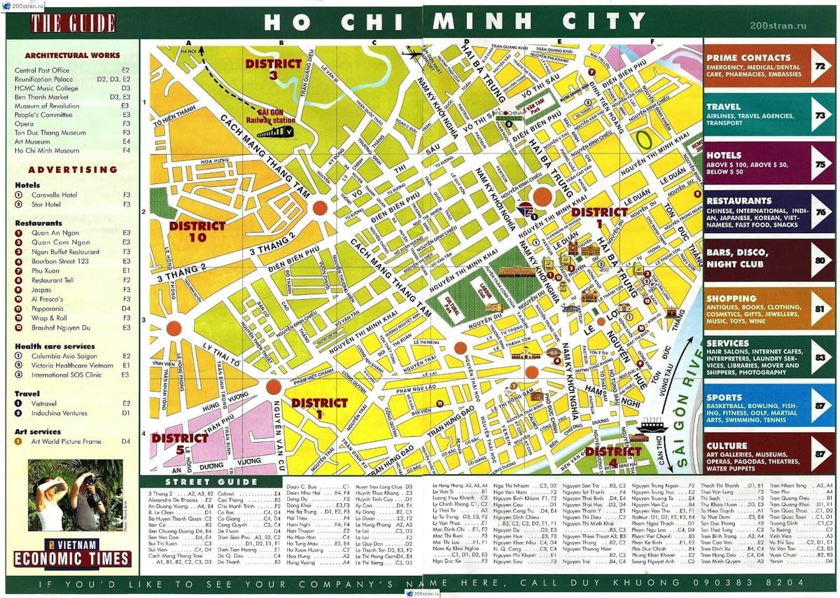 mapa ho chi minh vijetnamu