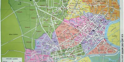 Mapa ho chi minh ulice