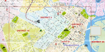 Turističke mapu ho chi minh cityu 1